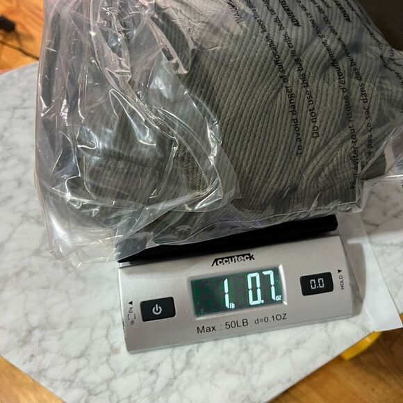 Morning side Womens Waffle Knit Romper Size Small Army Green Vintage Cotton Long - Picture 14 of 15